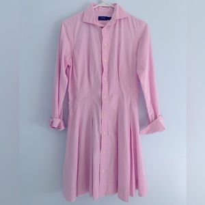 Ralph Lauren Pink Dress Shirt Dress
